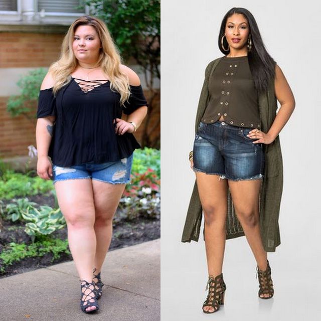 30 Plus Size Shorts Outfits For 