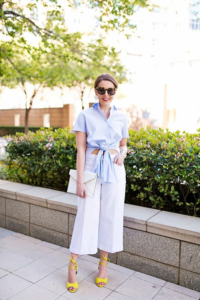 How to wear culottes in summer