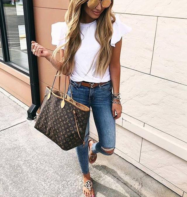 summer outfit with jeans
