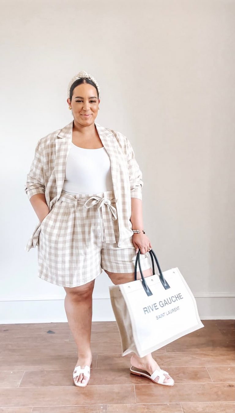 60 Plus Size Shorts Outfits For Beautiful Curvy Ladies