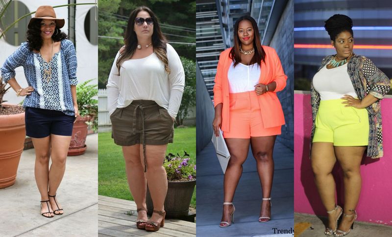 60 Plus Size Shorts Outfits For Beautiful Curvy Ladies 