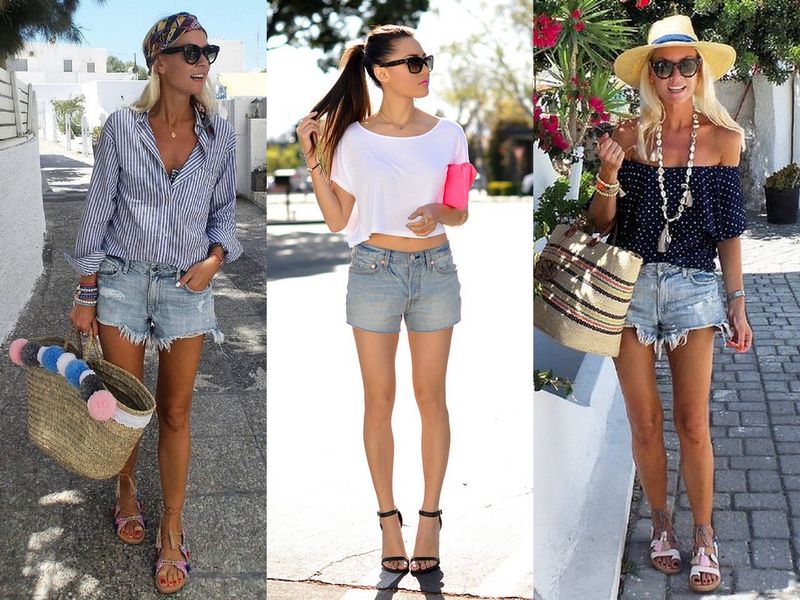45 Flattering Ideas About What To Wear With Denim Shorts In Summer 2023 -  
