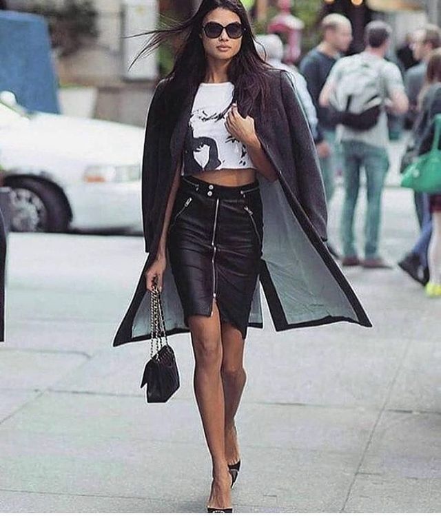 92 Leather Pencil Skirt Outfit Ideas That’ll Make You Wear A Leather ...