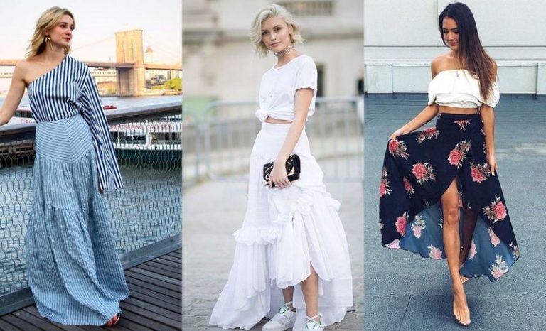 Long skirt Outfits for Summer