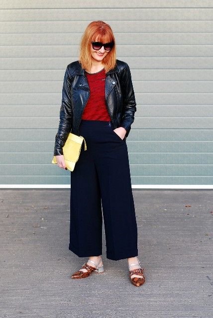 65 Beautiful Black Culottes Outfit Ideas To Try - GlossyU