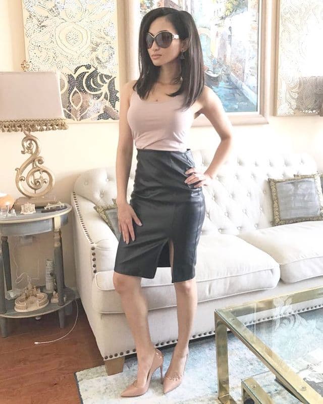 92 Leather Pencil Skirt Outfit Ideas That'll Make You Wear A Leather Skirt  In 2023 