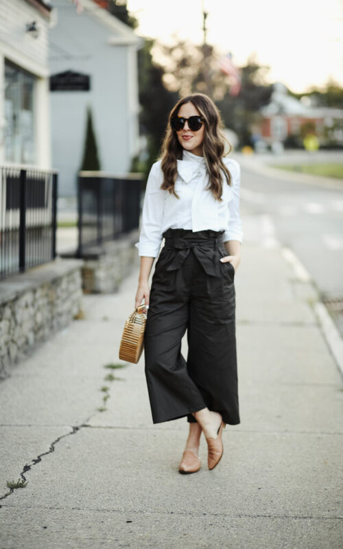 How to style black culottes