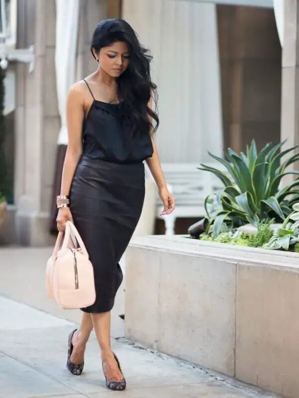 92 Amazing Leather Pencil Skirt Outfit Ideas To Wear